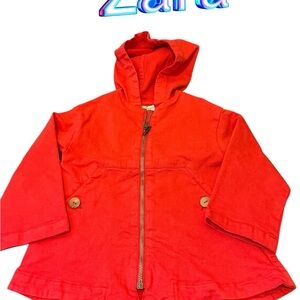 Zara Kids Vibrant Red Raincoat